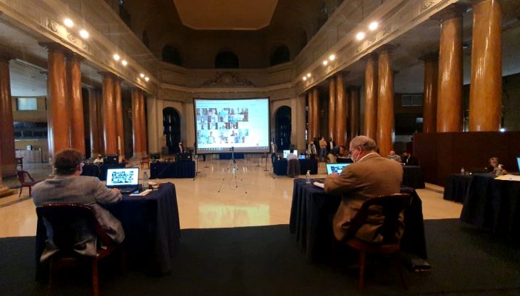 Gran convocatoria durante las elecciones de la Bolsa