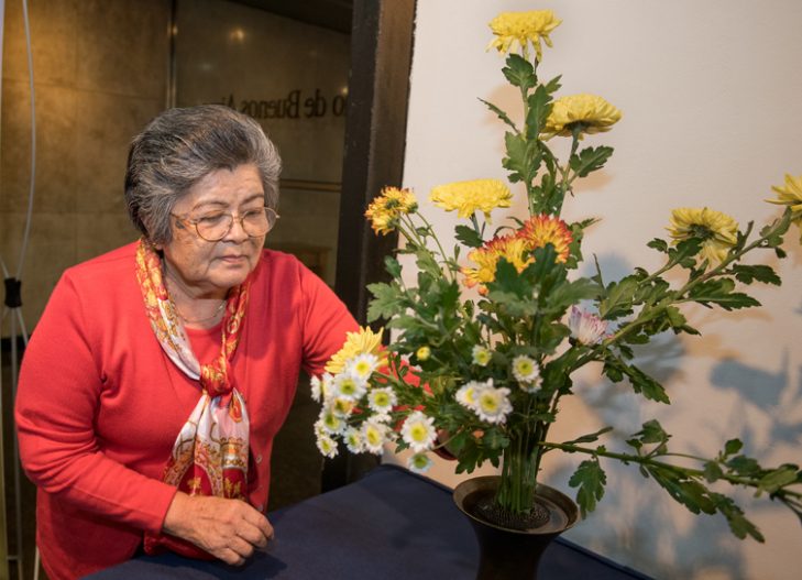 El arte ikebana en la Bolsa