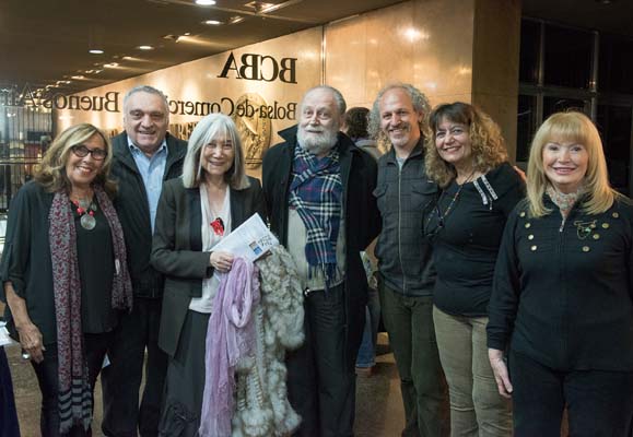 María Kodama en la inauguración de la muestra «Laberintos Borgeanos»