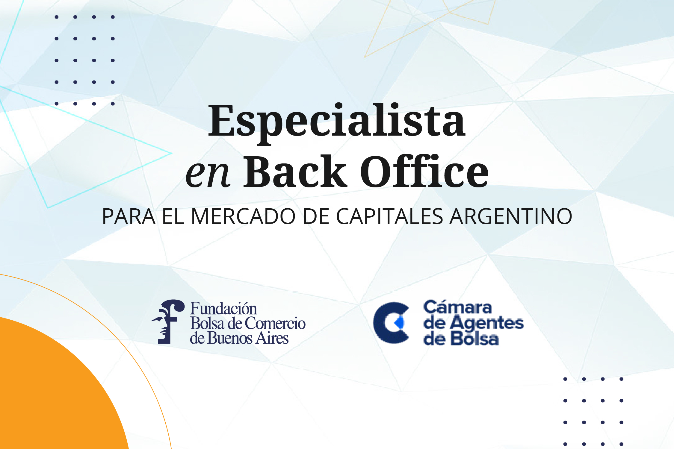 Especialista en Back Office